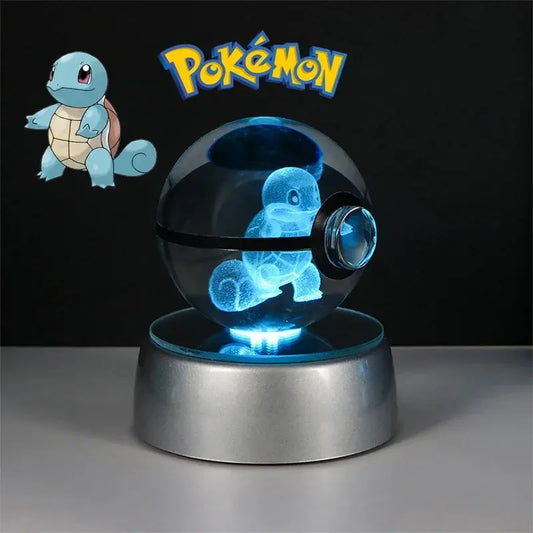 Pokéball LED Crystal Squirtle Pokémon