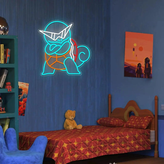 Squirtle Pokémon Neon Lamp