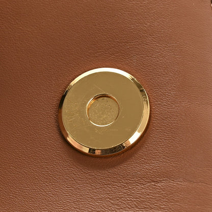 Calfskin Jacquard Mini Gate Dual Bag Tan