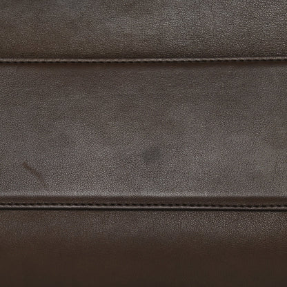 Polished Saddle Calfskin Marlo 14 Dark Brown