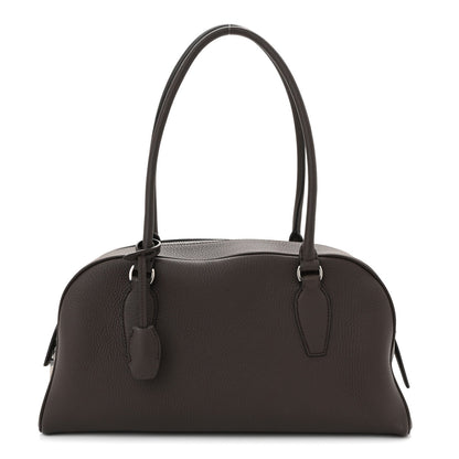 Grained Calfskin EW India Deep Brown