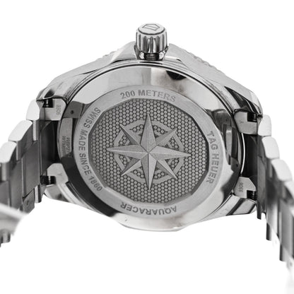 Stainless Steel 40mm Aquaracer Professional 200 Solargraph Automatic Watch Red WBP2114