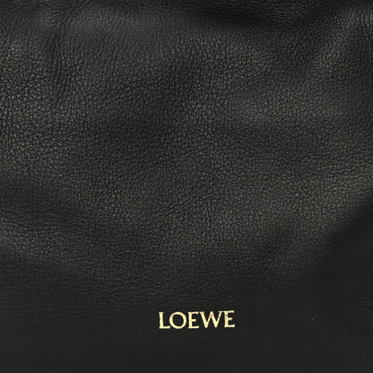 Calfskin Mini Flamenco Knot Clutch Black