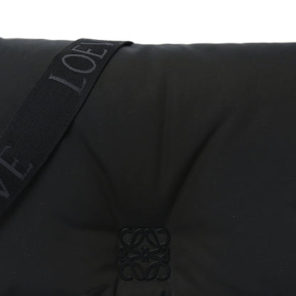 Nylon Medium Goya Puffer Bag Black