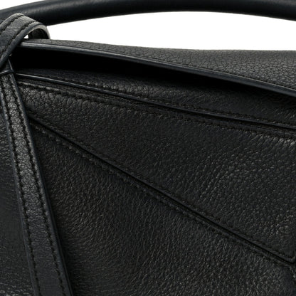 Calfskin Mini Puzzle Bag Black