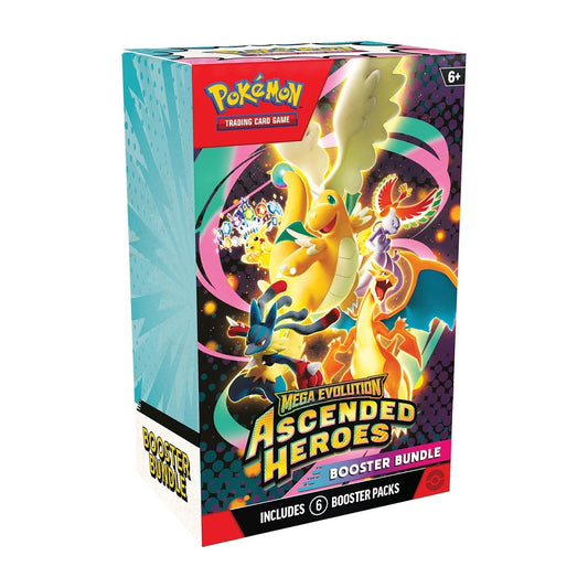 Pokémon TCG: Mega Evolution-Ascended Heroes Booster Bundle (6 Packs) - PRE-SALE