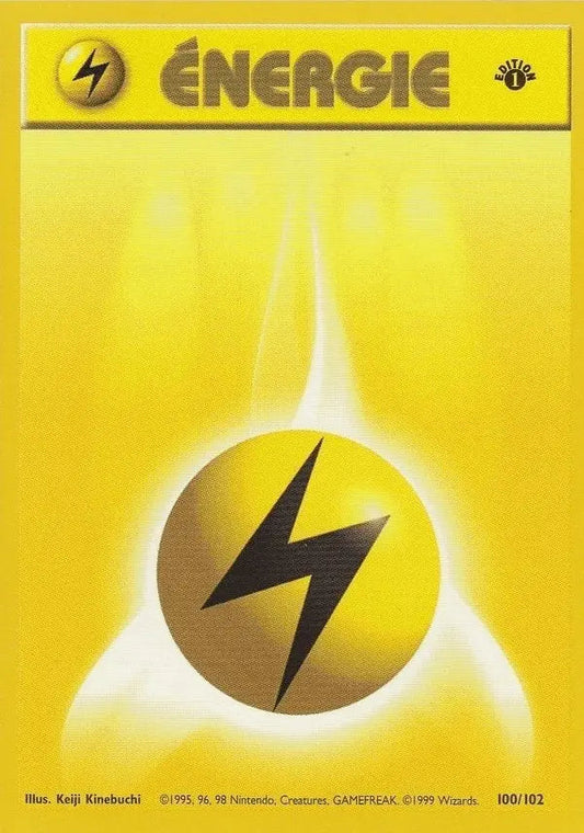 Pokémon Card Electric Energy – Base Set 1st Edition