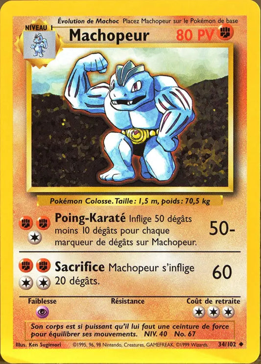 Machoke Pokémon Card – Base Set 1st Edition