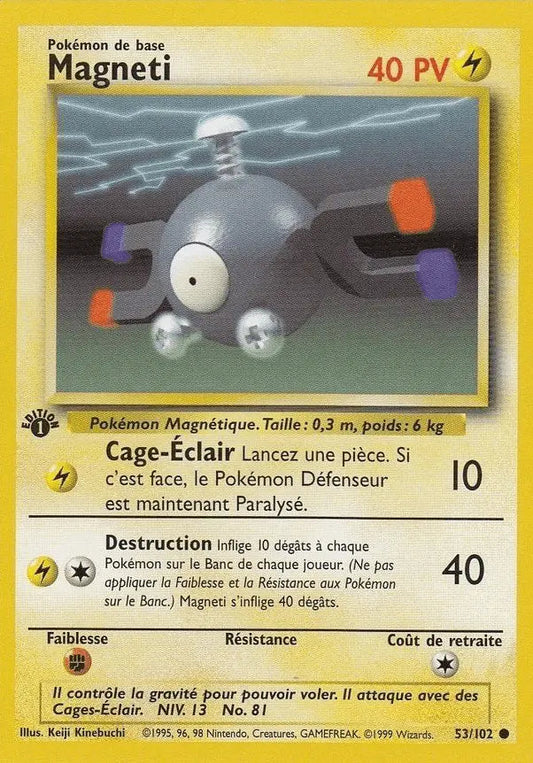 Magnemite Pokémon Card – Base Set 1st Edition