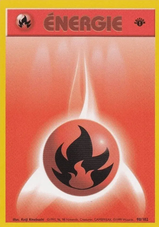 Pokémon Fire Energy Card – Base Set 1st Edition
