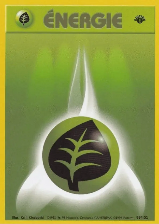 Pokémon Grass Energy Card – Base Set 1st Edition