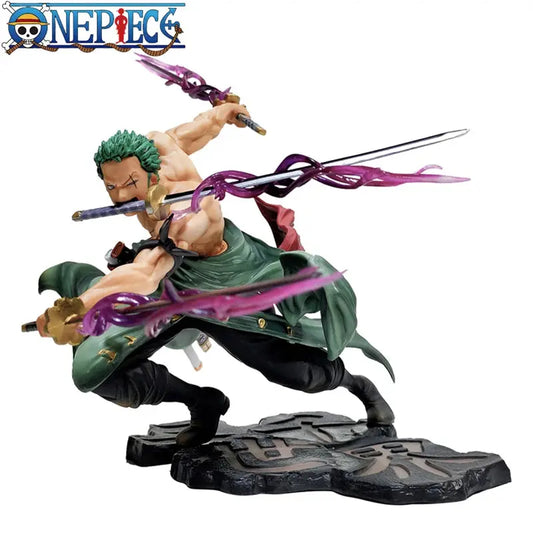 One Piece Zoro Figure – 3 Sabers Style (10 cm)
