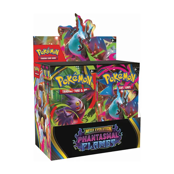 Pokémon TCG: Mega Evolution-Phantasmal Flames Booster Display Box (36 Packs)