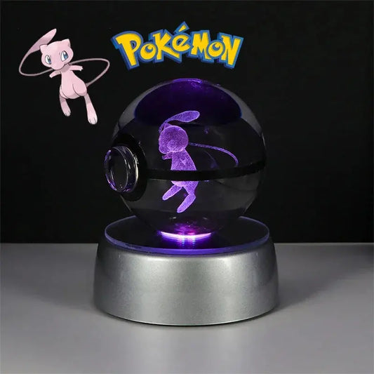 Pokéball LED Crystal Mew Pokémon