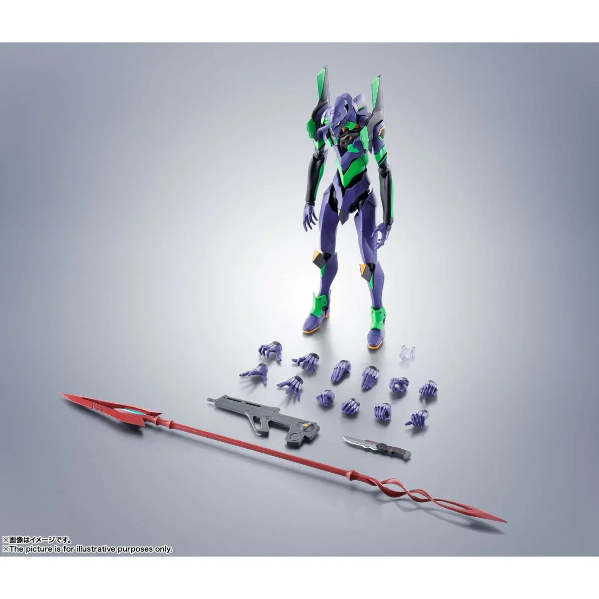 ROBOT Damashii (SIDE EVA) Evangelion Unit 1 + Cassius Spear (Renewal Color Edition)
