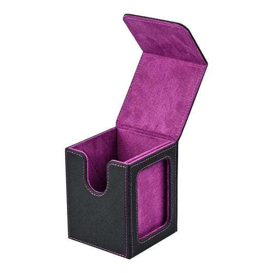 Purple &amp; Black Pokémon Card Storage Box (+120 cards)