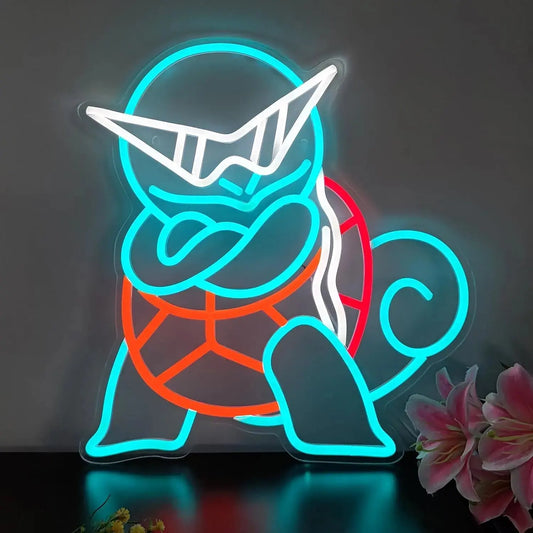 Squirtle Pokémon Neon Lamp