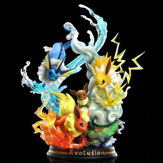 Light-Up Eevee Pokémon Figure 25cm - LED Evolution Statue