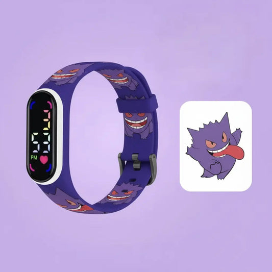 Pokémon Gengar Watch for Kids – Light-Up Digital Bracelet