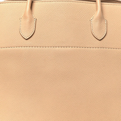 Matte Grained Calfskin Soft Margaux 17 Light Camel