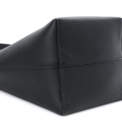 Grained Calfskin Medium N/S Park Tote Black