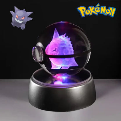 Pokéball LED Crystal Gengar Pokémon