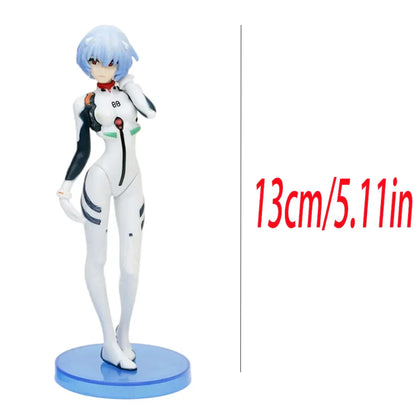 NEON GENESIS EVANGELION 13cm Ayanami Rei Asuka Langley Makinami Figure PVC