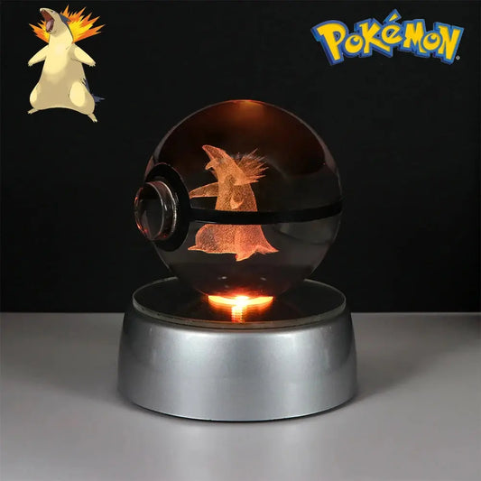 Pokémon Crystal Typhlosion LED Pokéball